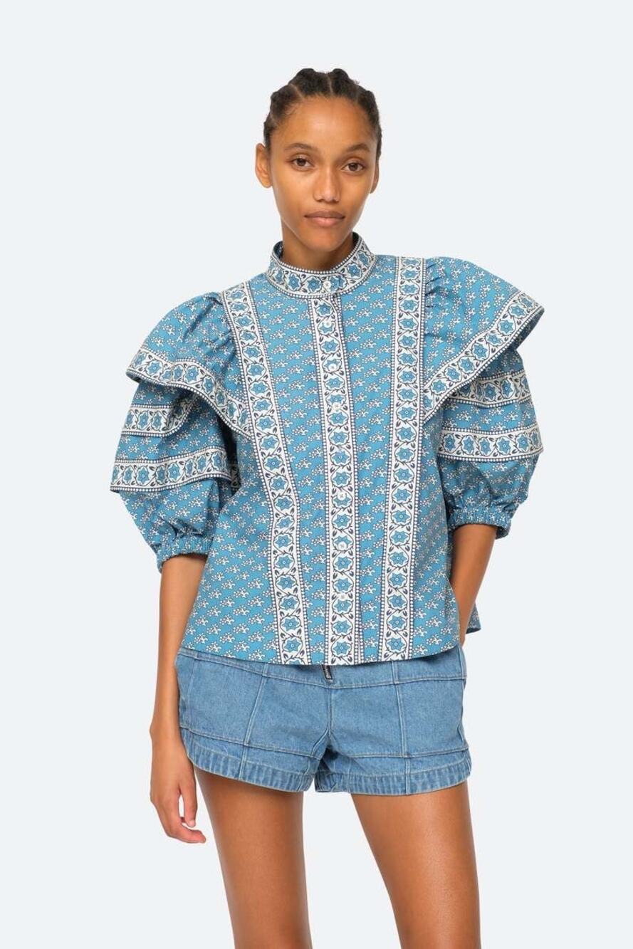 Sea New York Fernanda Top in Blue size XXS